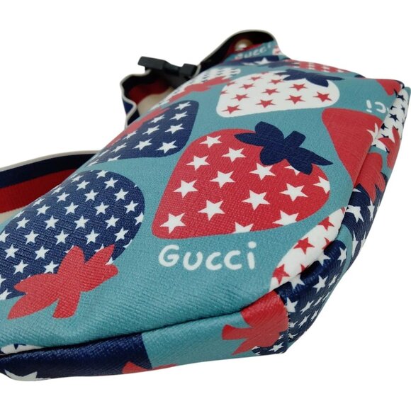 316510BH (X6) Gucci Waist Bag Blue PVC - Picture 5 of 9